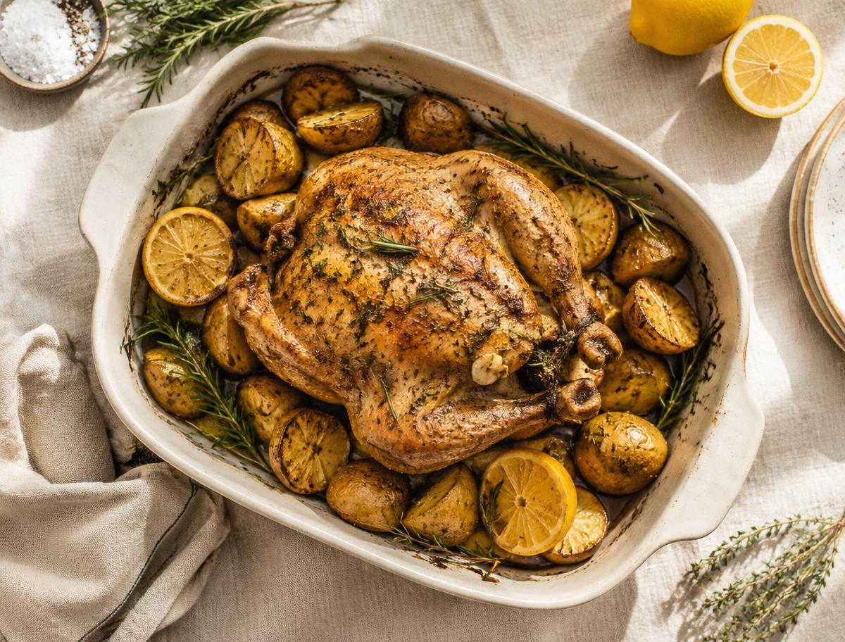 Lemon Herb Roast Chicken