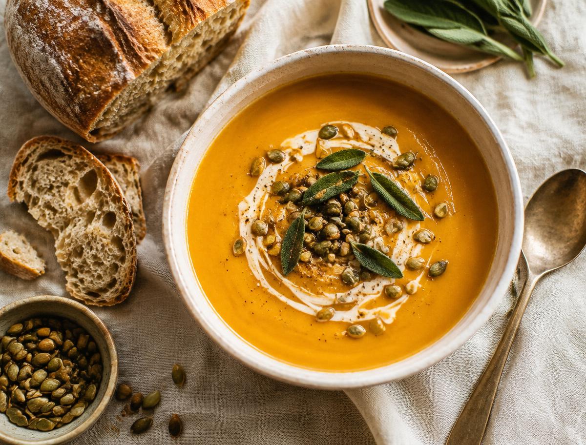 Roasted Squash & Sage Soup